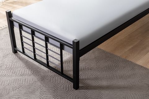 EVGER METAL KARYOLA, K01, SİYAH, 90X190
