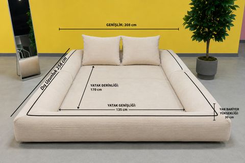 KATLANIR YATAK ÇOK FONKSİYONLU KOLTUK, PEMBE