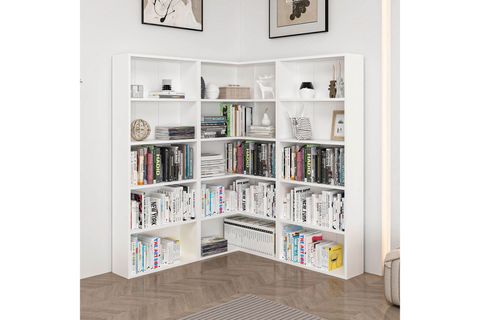 ADEL KÖŞE KİTAPLIK, BEYAZ, SET 4