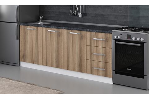 MİNAR 210 CM MUTFAK DOLABI BEYAZ DORE 210-D1-ALT MODÜL