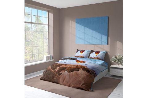 MONOHOME KAPADOKYA 3D ÇİFT KİŞİLİK NEVRESİM TAKIMI, PAMUK SATEN, 200X220 CM