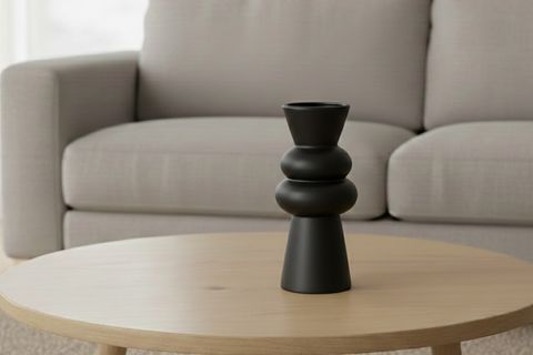 BOMBELİ VAZO, SİYAH