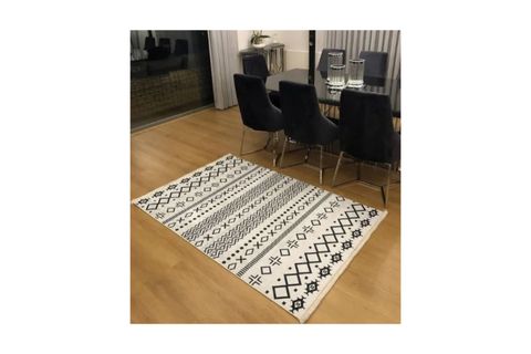 HALIMAX DARA 186 KAYMAZ DOKUMA TABANLI ETNİK DESENLİ MODERN HALI, 200X290