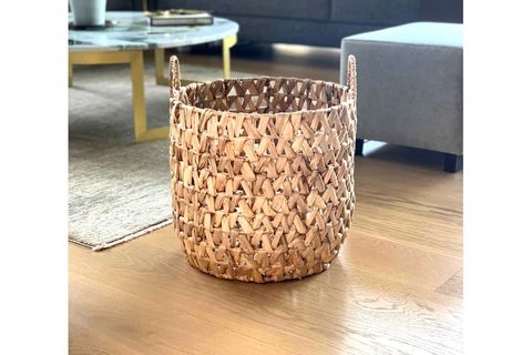 HASIR İRİ ÖRGÜLÜ SEPET NATUREL 36X39 CM