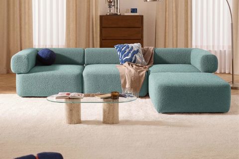 ALBA BUKLE MODÜLER KÖŞE KOLTUK, TURKUAZ