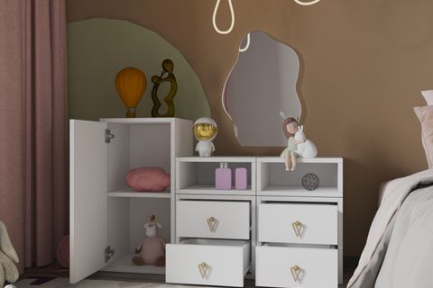 YUSUF KOMODİN, 4 ÇEKMECE 1 KAPAKLI, NRG-ÇŞFN-1002