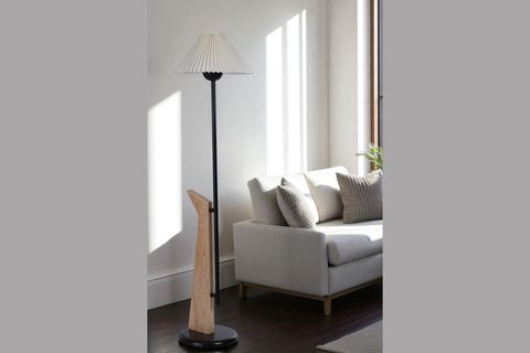 BERZAN NATUREL LAMBADER, PİLELİ KREM ABAJURLU