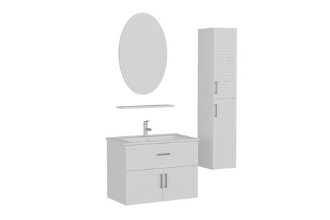 VERA BANYO DOLABI AS2K1Ç136, BEYAZ, 85CM