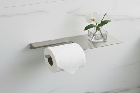 PASLANMAZ ÇELİK RAFLI TUVALET KAĞITLIK, GÜMÜŞ GRİ, 20102 CM