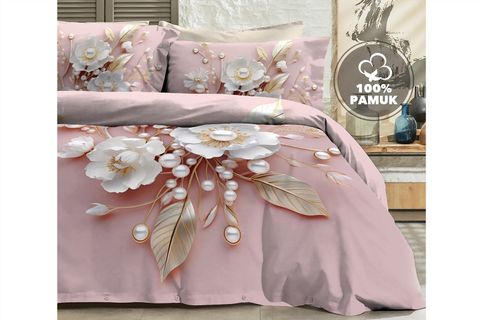 PİNK PEARLS NEVRESİM TAKIMI, PUDRA, ÇİFT KİŞİLİK