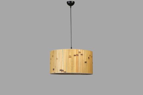 BAMBU 02 ABAJURLU TEKLİ SARKIT AVİZE