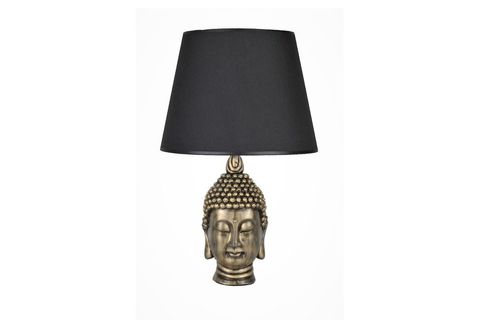 QDEC MODERN DİZAYN BÜYÜK BUDA ABAJUR GOLD SİYAH