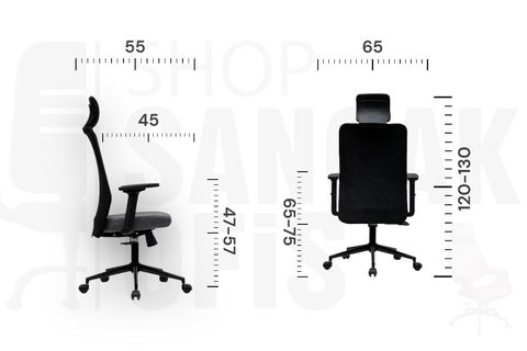 SANCAK OFİS WORK TOPLANTI KOLTUĞU, SİYAH
