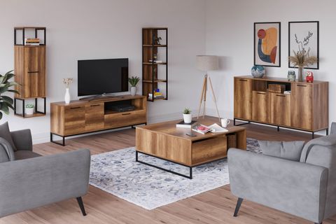 FURMET MODÜLER YUKON 4 KAPAKLI KONSOL CEVİZ
