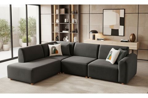 BRUSSELS SOL KÖŞE KOLTUK, ANTRASİT