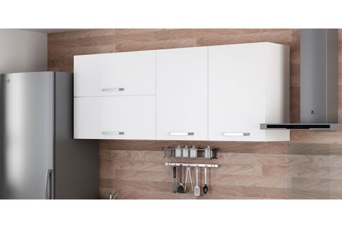 MİNAR 190 CM MUTFAK DOLABI BEYAZ 190-B2-ÜST MODÜL