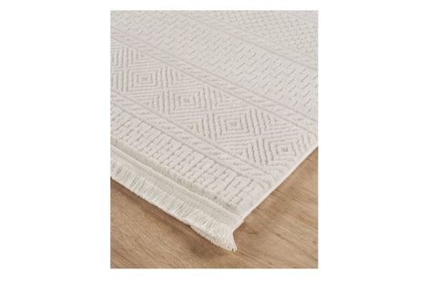 JASMİNE SERİSİ BAMBU DOKULU MAKİNE HALISI, KREM, DE503, 200X350