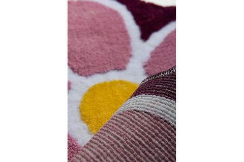 CHİLAİ HOME FLOWER MOR ÇAP 90 CM BANYO HALISI