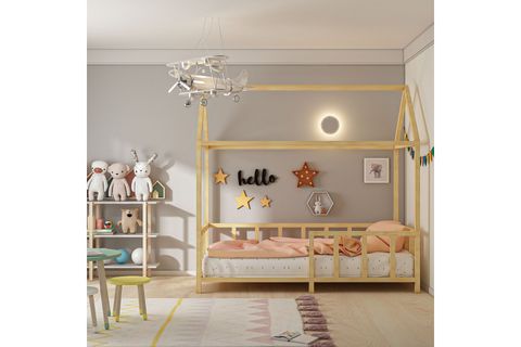 GİVAYO WOOD'S KAYRA MONTESSORİ KARYOLA, CEVİZ, 90X190