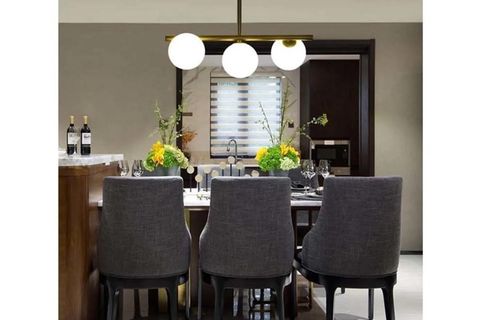 PLAFONYER BESTE SIRALI BEYAZ CAMLI SİYAH AVİZE, ÜÇLÜ