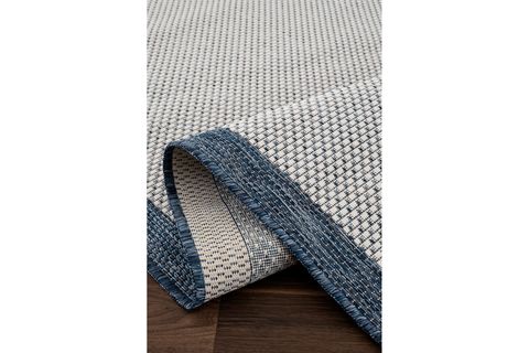 FRESCO EKRU LACİVERT YIKANABİLİR HALI 23745A, 80X300