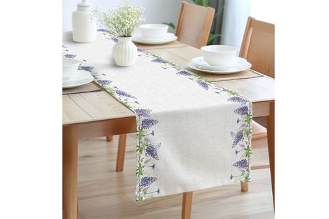 LEYLAK RÜYASI PAMUKLU MASA RUNNER, 0060 50X150 CM