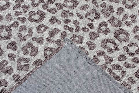 MORETTİ NORDİ LEOPAR DESENLİ MAKİNE DOKUMA HALI, GRİ, 200X290