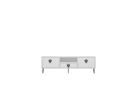 DROPDD TV SEHPASI, BEYAZ SİYAH GÜMÜŞ, 1312DROPDD 32