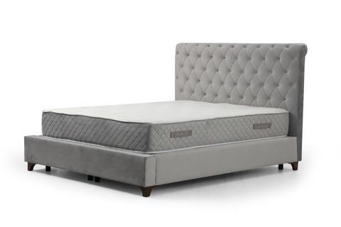 DELUXE SONATA ÇİFT KİŞİLİK BAZA+BAŞLIK+YATAK, GRİ, 140X200