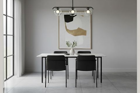 PARİS ÜÇLÜ AVİZE, ŞEFFAF SİYAH