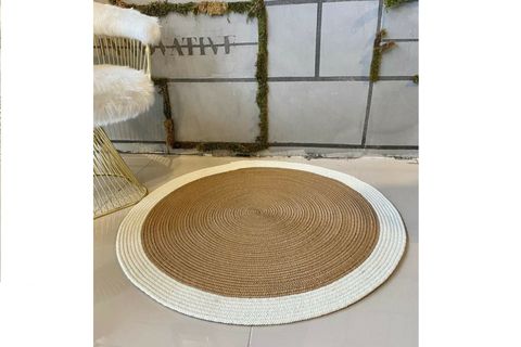HALIMAX MİLDA JÜT KİLİM, HASIR, YUVARLAK, 200X200