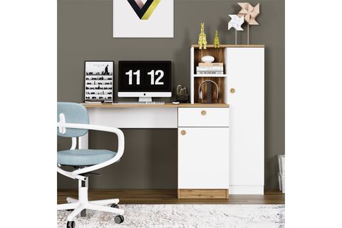 LEYLA ÇALIŞMA MASASI,  ÇAM BEYAZ