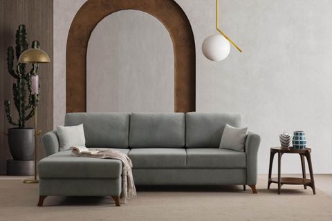 İNCİ YATAKLI BAZALI KÖŞE KOLTUK, SOL