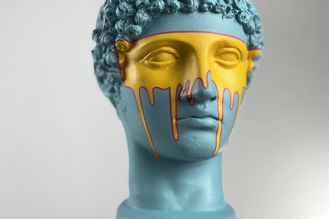 HERMES AUTUMN POP ART DEKORATİF ROMA YUNAN HEYKELLERİ