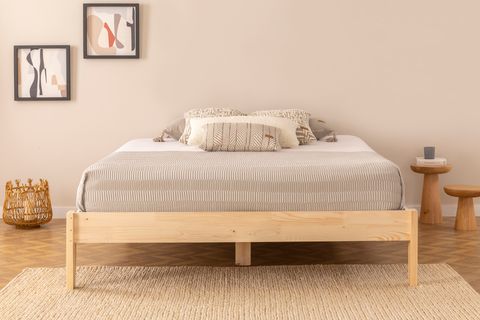 MSM GALAKSİ DOĞAL AHŞAP KARYOLA, NATUREL, 90X190