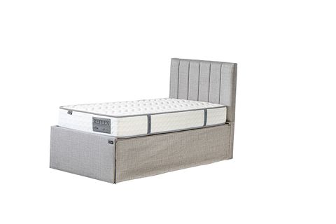 TWİN BED BAZA BAŞLIK YATAK SETİ, 90X200