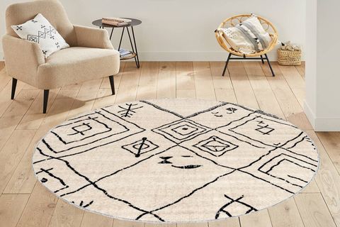 Ancy Round Rug, Beige