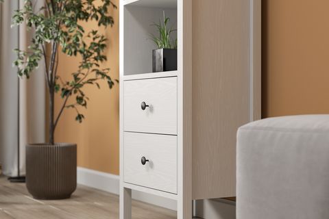 LUMERA KONSOL VİTRİN, 2 ÇEKMECELİ 4 RAFLI