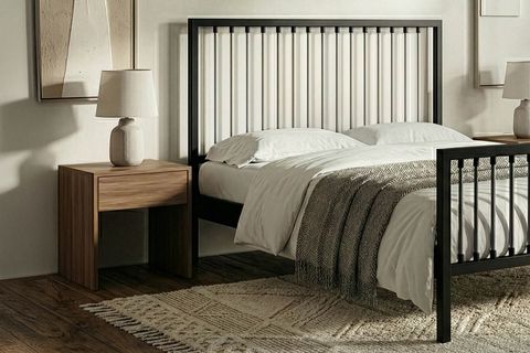 BREEZE METAL KARYOLA, SİYAH, GRİ 180X200