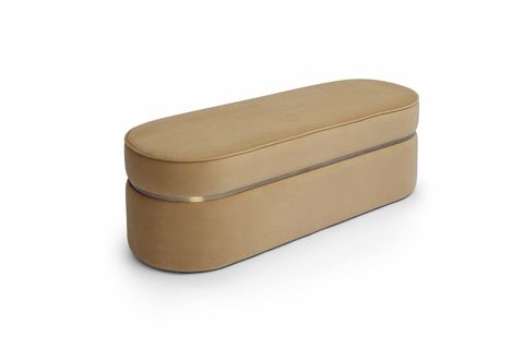 MİNOTTİ KADİFE BENCH, KAHVERENGİ