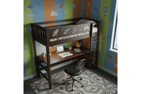 WOODESK RUSTİCO AHŞAP ÇALIŞMA MASASI, CEVİZ RENK