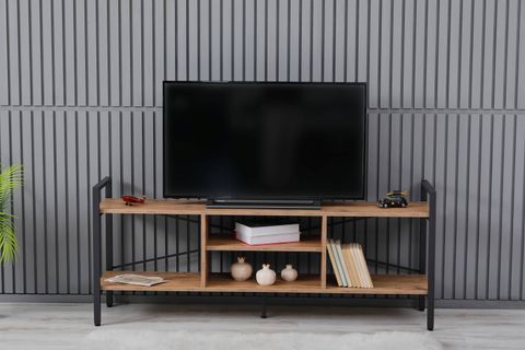 ARPELİA TV SEHPASI, ANTRASİT ATLANTİK ÇAM, 160 CM