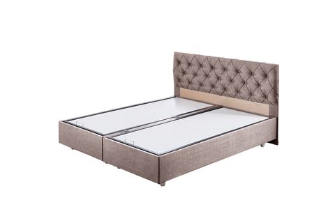 DOLCE BAZA BAŞLIK LETTO YATAK SETİ, KAHVERENGİ, 180X200