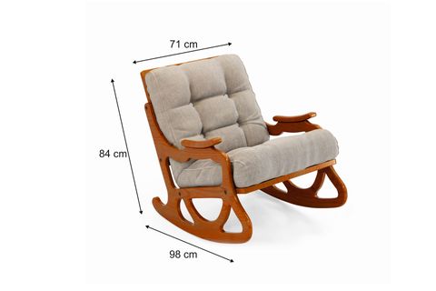 COZY SALLANAN SANDALYE VE TV KOLTUĞU, AÇIK BEJ MEŞE