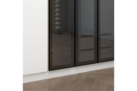 ALİN 2 GİZLİ ÇEKMECELİ 5 KAPAKLI BEYAZ DOLAP 3 REFLEKTE CAM, 2 BEYAZ KAPAKLI