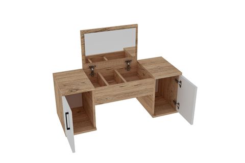 ARNETTİ MERCAN MAKYAJ MASASI, ATLANTİK ÇAM BEYAZ