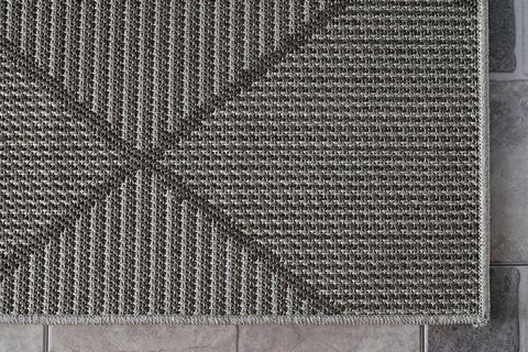 GÜMÜŞSUYU DECO HALI, GEOMETRİK DESENLİ, GRİ, 160X230