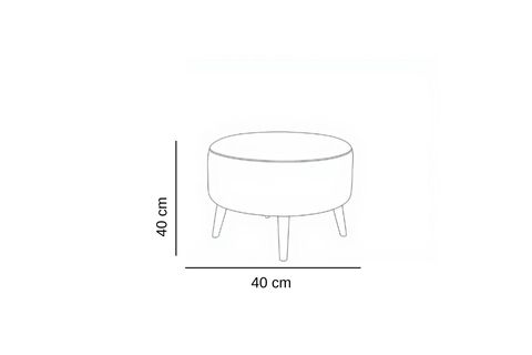 DERİ YUVARLAK PUF, KAHVERENGİ