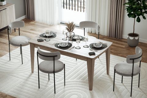 ÇETMEN ROSETT AÇILIR YEMEK MASASI