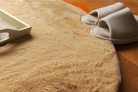 TAPPETO REX TAVŞANI DEKORATİF YUVARLAK POST HALI, CAMEL, 140X140